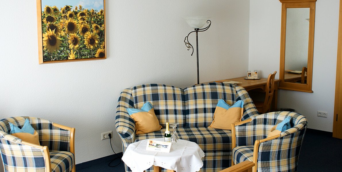 Komfortzimmer Sonnenblume im Hotel Käppelehof